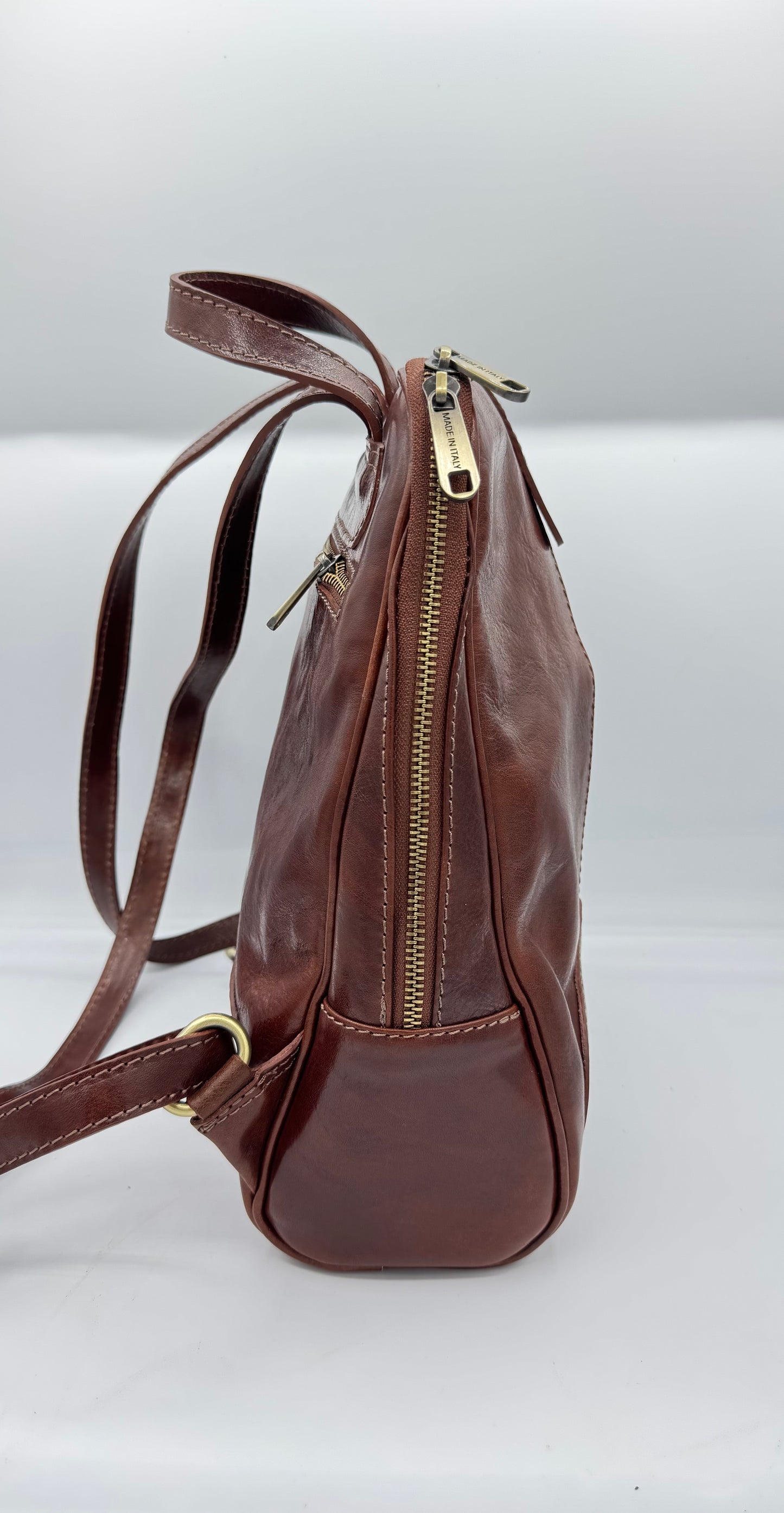 Backpack Cuoio in genuine leather Made in Italy