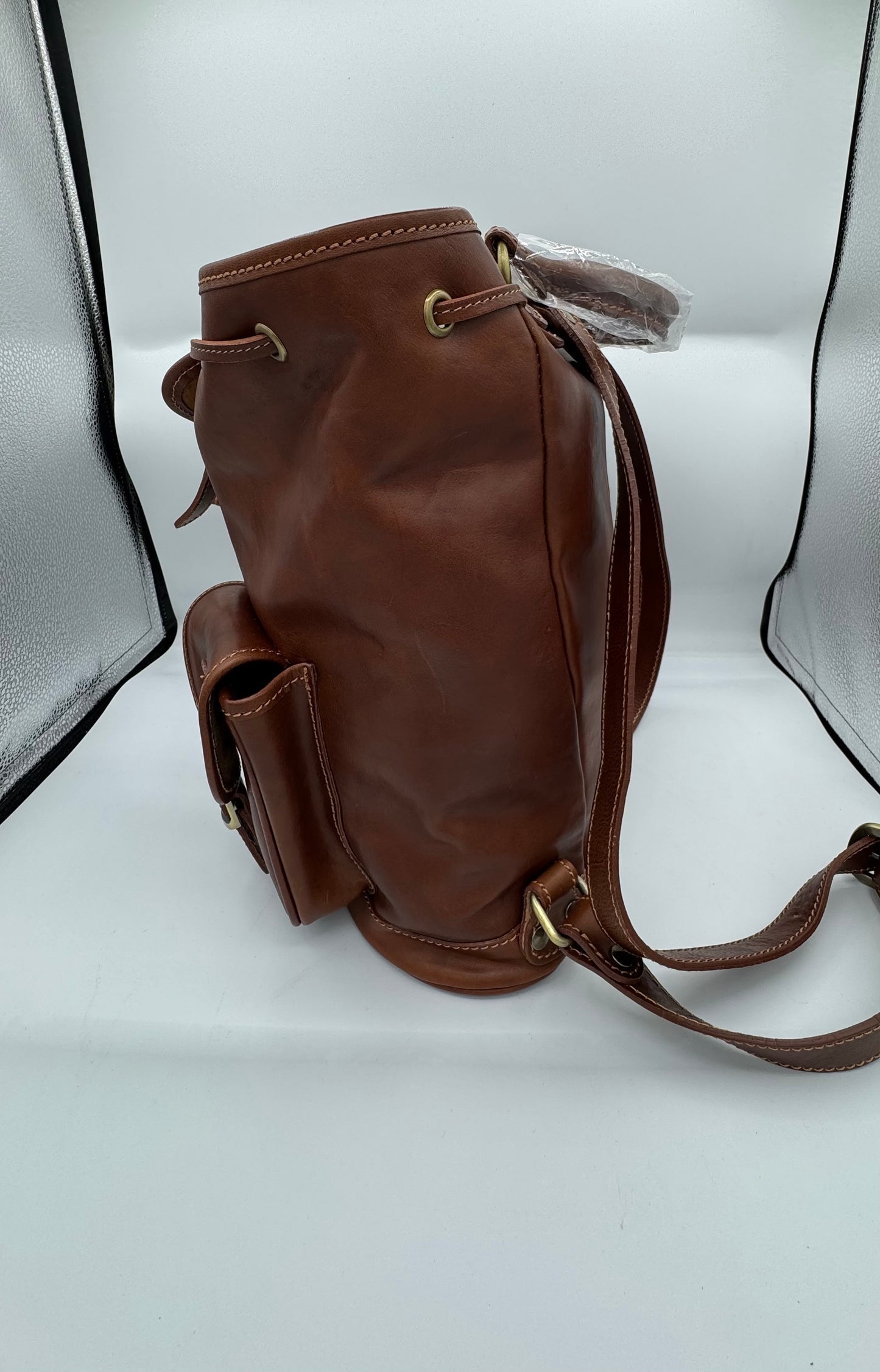 Backpack Cuoio in genuine leather Made in Italy