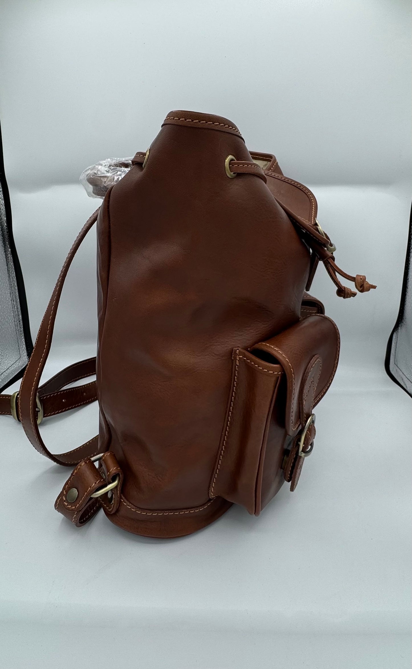 Backpack Cuoio in genuine leather Made in Italy